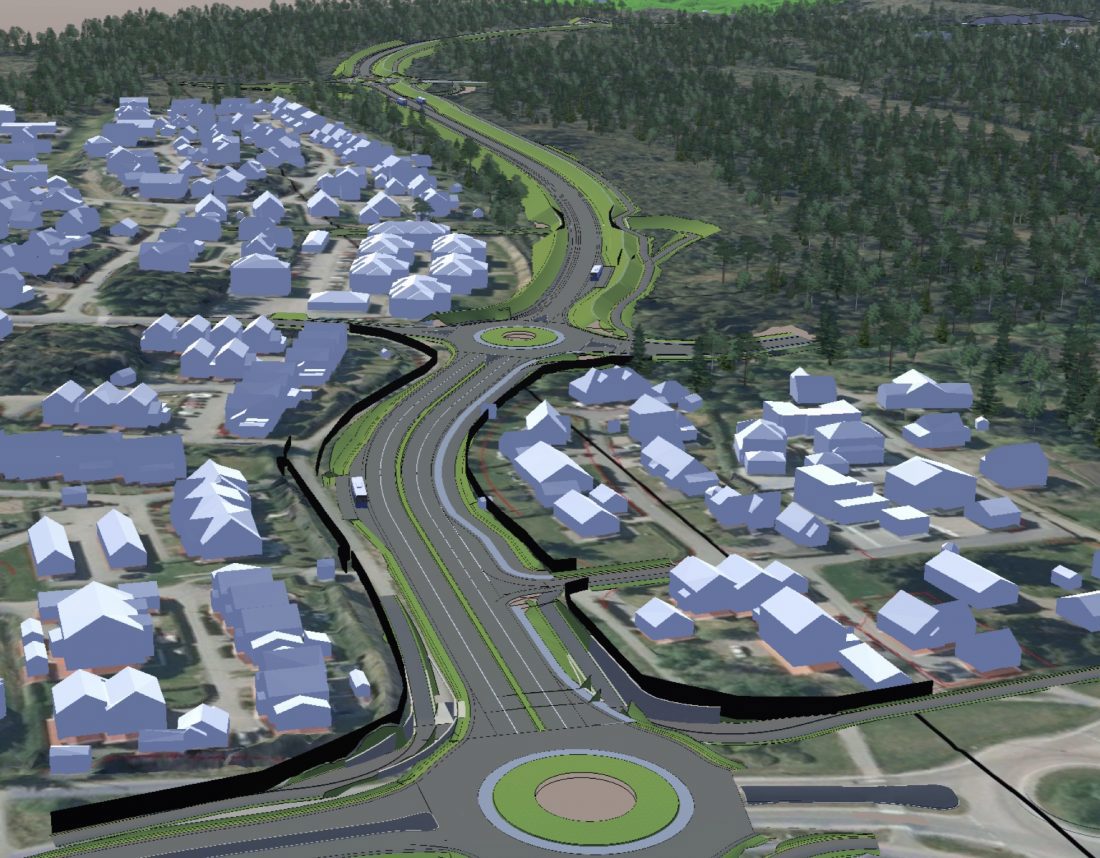 Status fra arbeider med omkjøringsveien